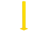 Afschermpaal 114x3,6x1000 mm. op voetplaat geel